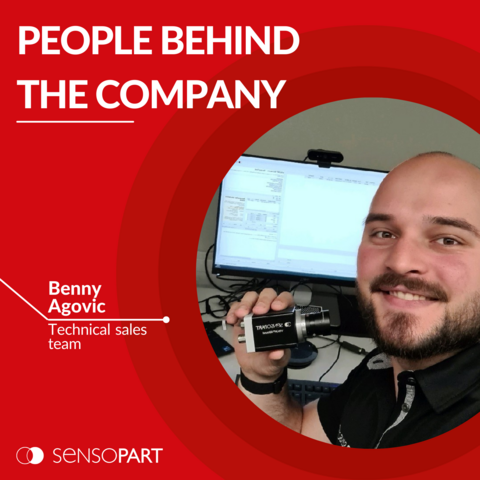 Meet Benjamin Agovic, our Technical Salesman at SensoPart, where each day is a dynamic mix of handling diverse customer inquiries, helping them find the ideal sensor for their applications, and collaborating to provide reliable solutions. 
