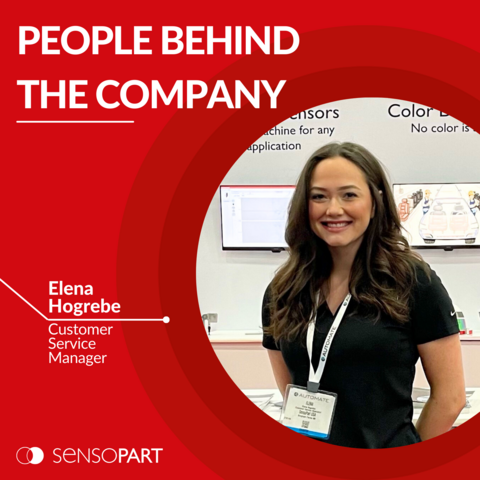 Meet Elena Hogrebe, our Customer Service Manager at SensoPart US, where each working day presents opportunities for exceeding customer expectations and providing exceptional service. 